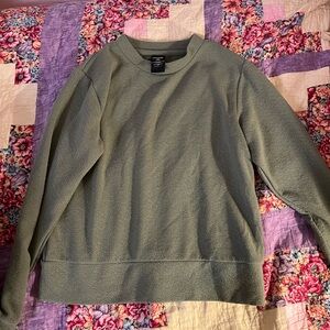 aviva green sweater XS
